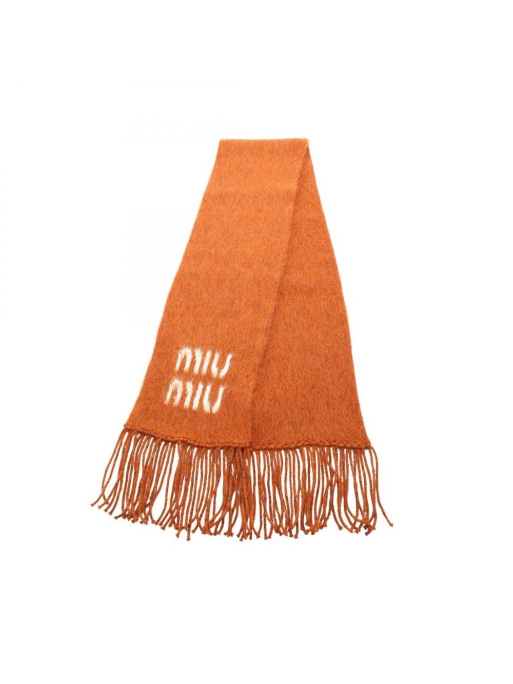 Miu Miu Scarf Logo Nylon Wool
